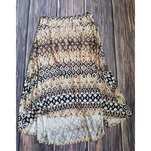 Cato Neutral‎ Geometric High Low Skirt Size Medium